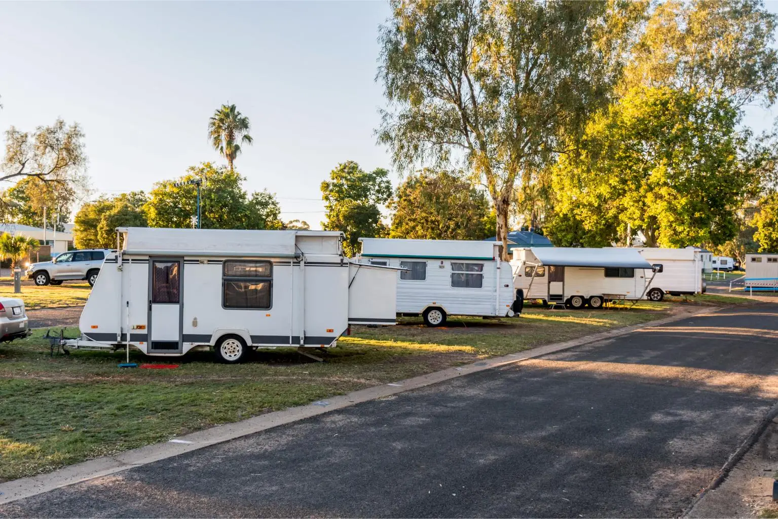 various rv caravans camping on campsites at the ca 2023 11 27 04 52 08 utc 1