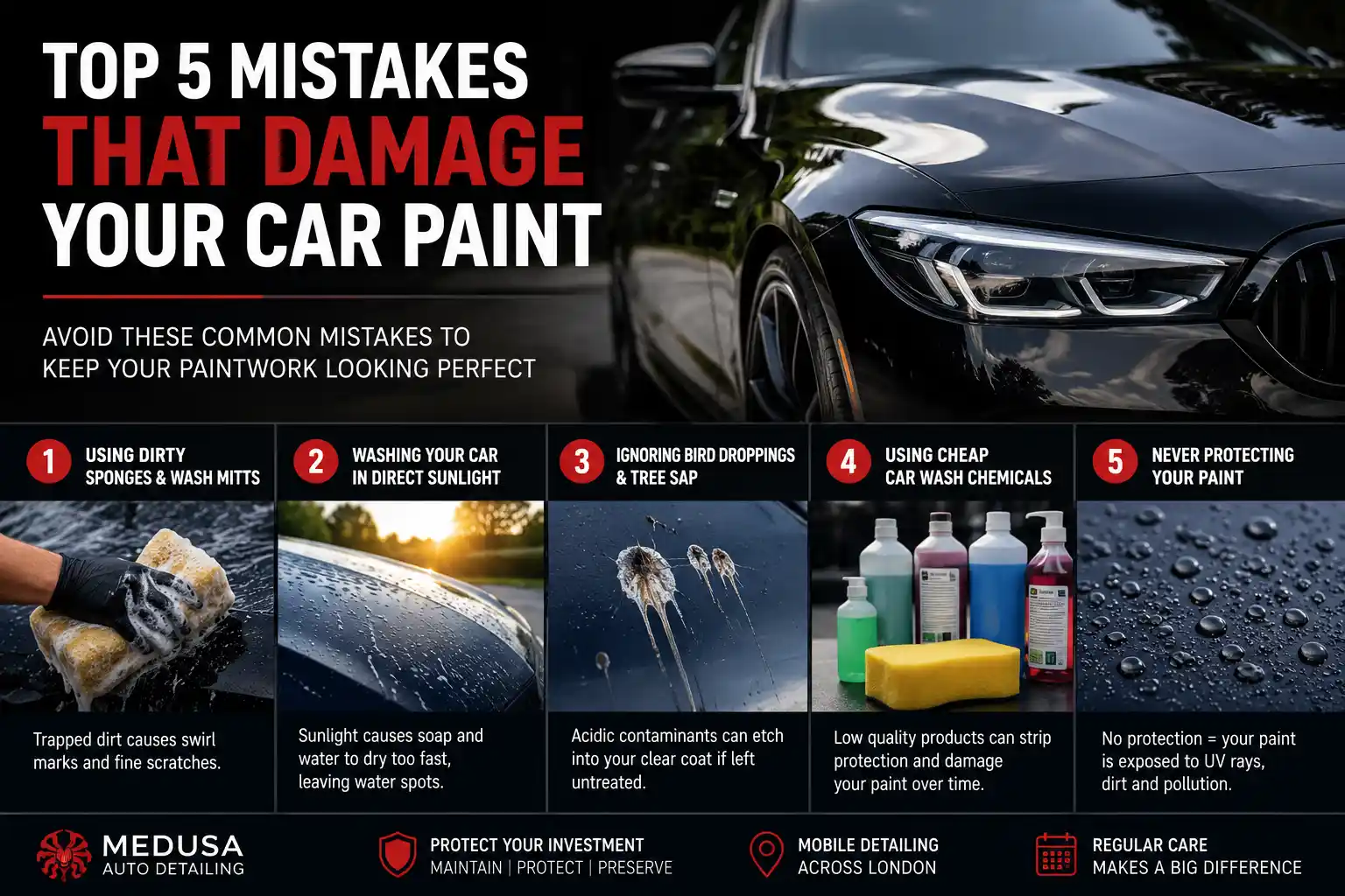 Top 5 Car Paint Damage Mistakes | Avoid These