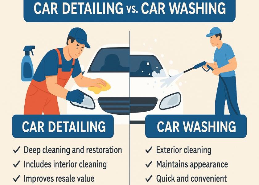 cheap car valet vs professional car detailing comparison London